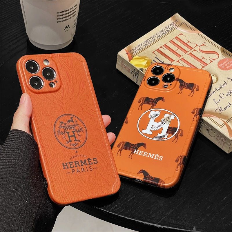 Orange Full Phone Case For iPhone