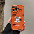 Orange Full Phone Case For iPhone