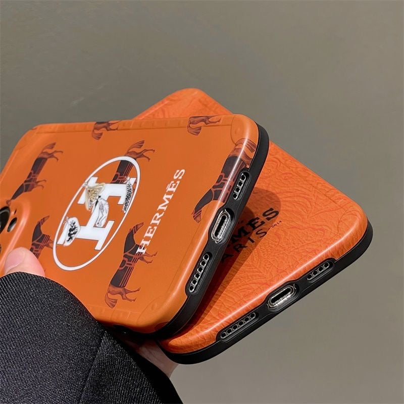 Orange Full Phone Case For iPhone