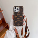 Luxury Card Bag Crossbody Chain iPhone Case