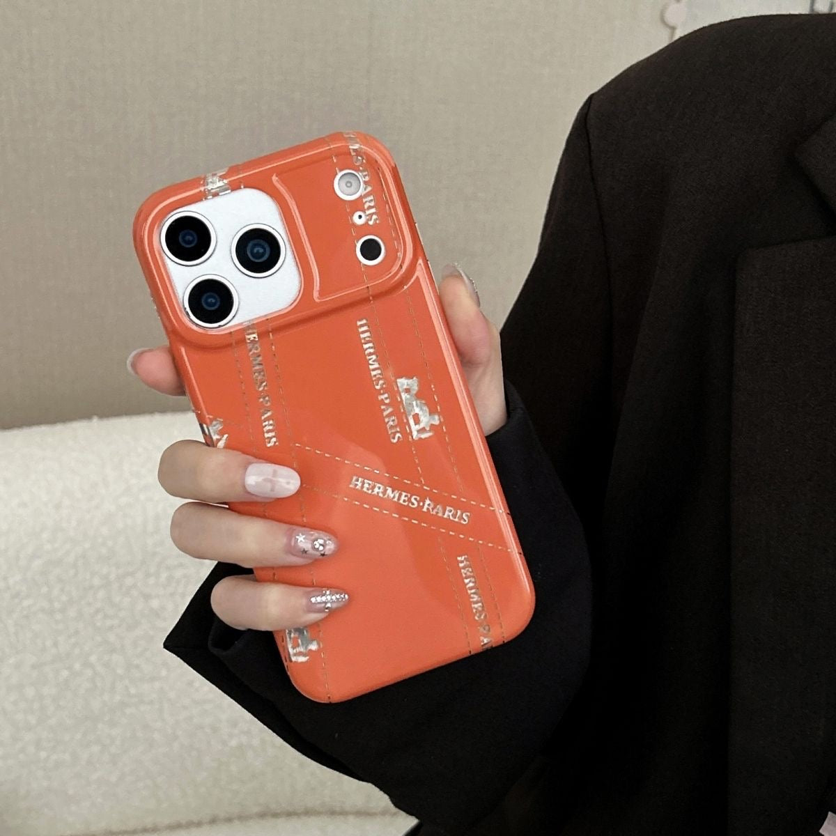 Full Orange Phone Case For iPhone