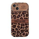 Fashion Brown Color Leather iPhone Case