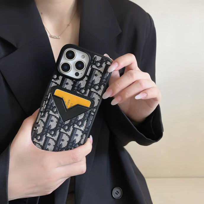 Luxury Card Holder Phone Case for iPhone