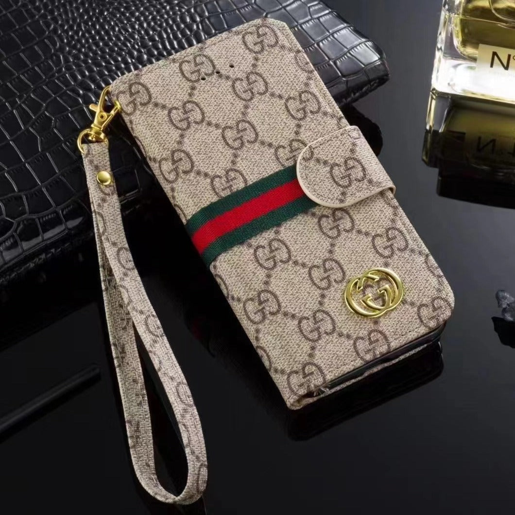 Trendy Leather Wallet Style Phone Case For iPhone
