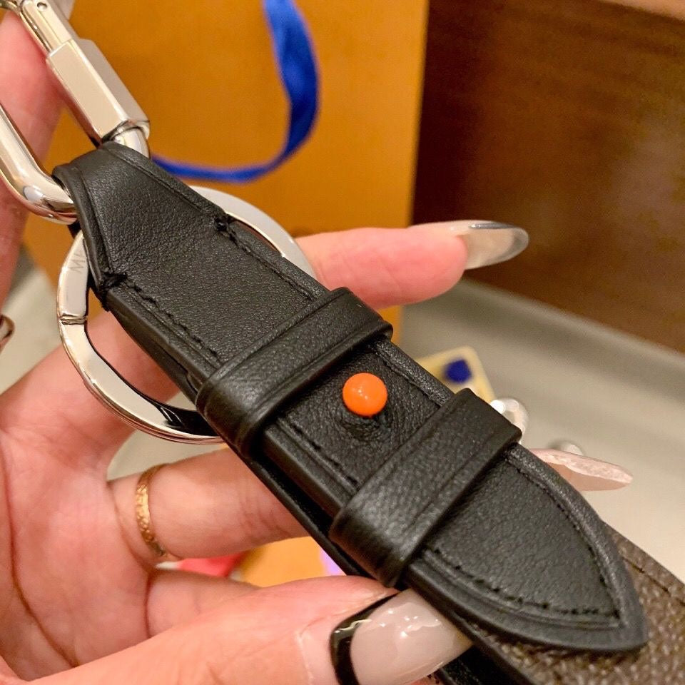 Splicing Leather Pendant