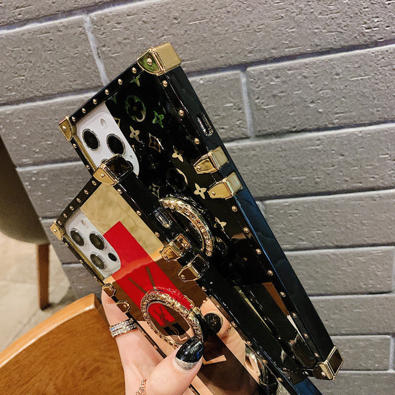 Rhinestone Square Phone Case For iPhone