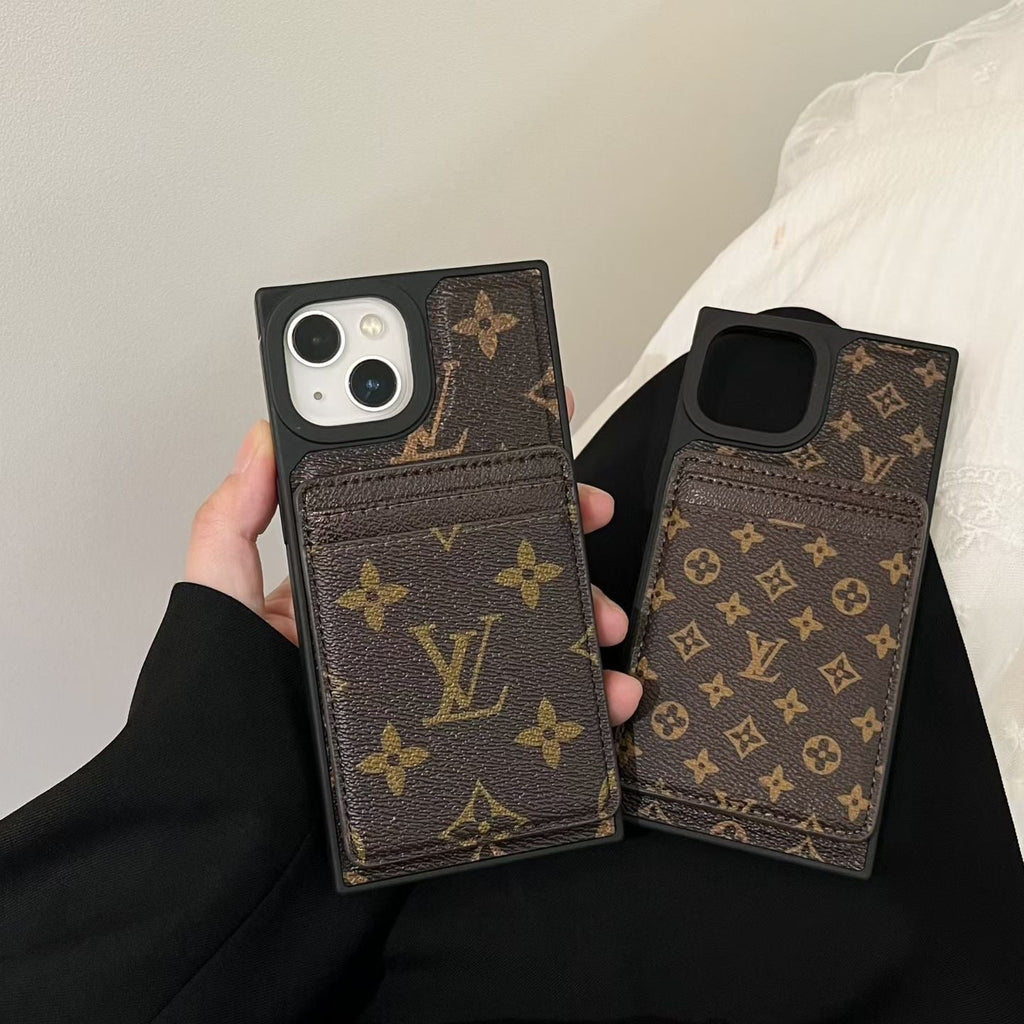 Brown Card MagSafe Phone Case For iPhone