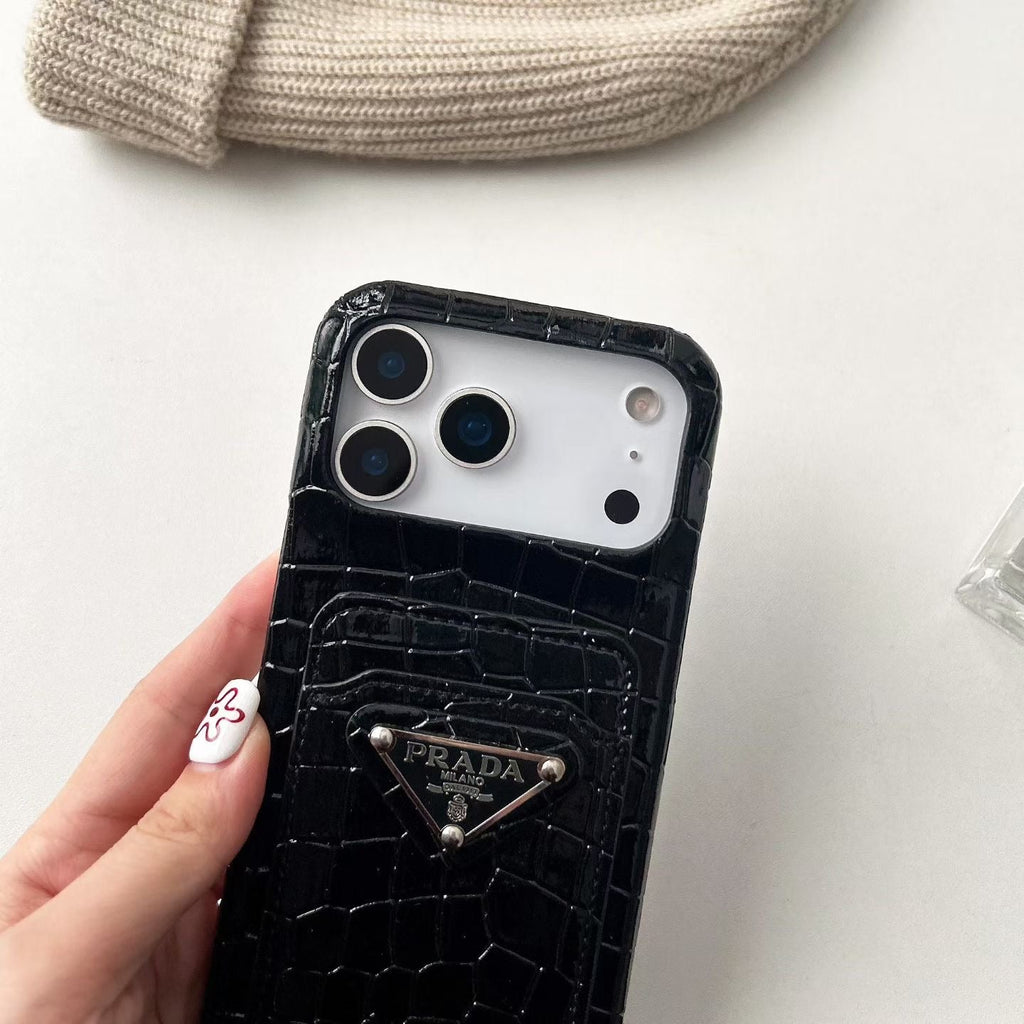 Colorful Card Holder Phone Case For iPhone