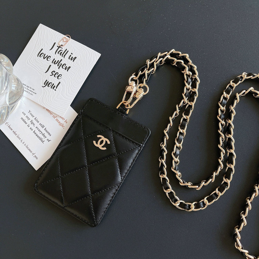 Metal Chain Bag Card Holder
