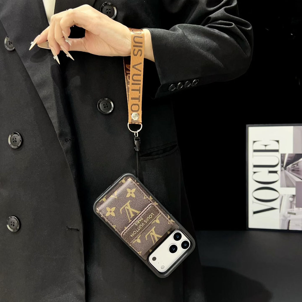 Fashion Card Holder Phone Case For iPhone